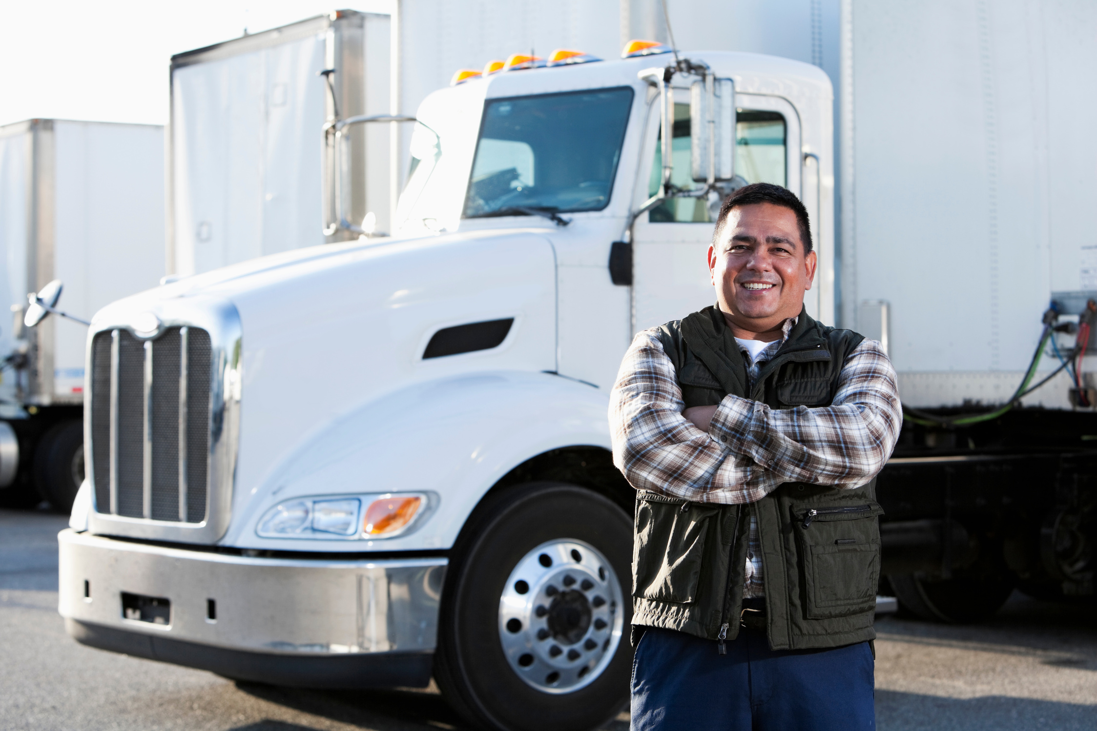 Hispanic truck driver